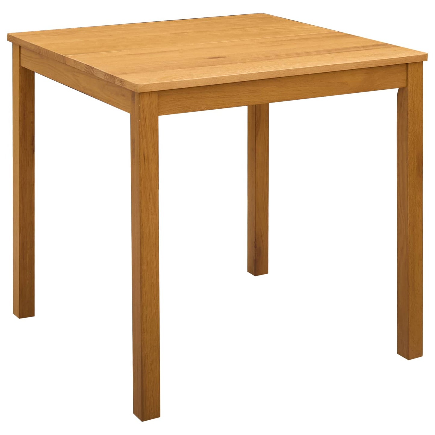 Dining Table 75 x 75 x 75.5 cm Solid Oak Wood Natural Square