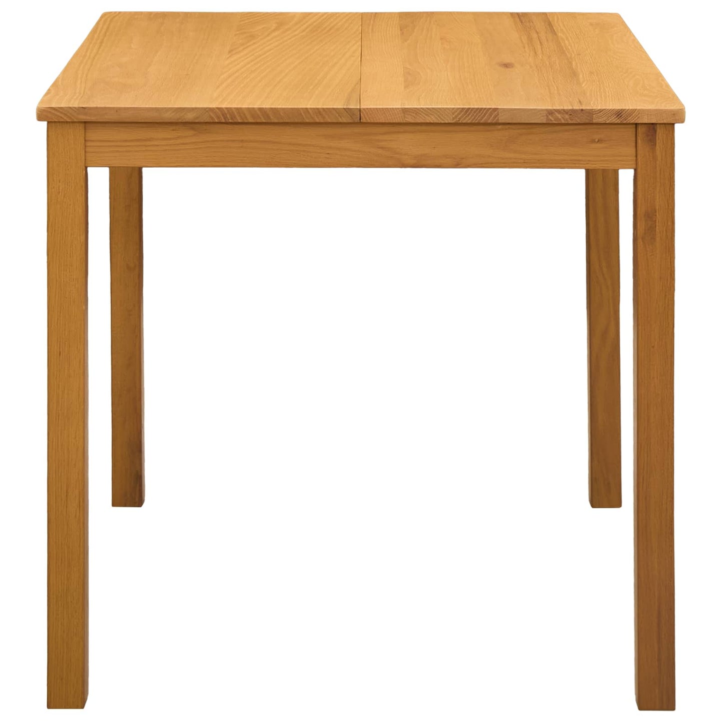 Dining Table 110 x 75 x 75 cm Solid Oak Wood Natural
