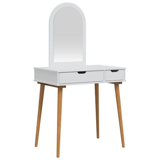 Dressing Table Set FAUSKE 2 pcs White 76 x 50 x 143 cm