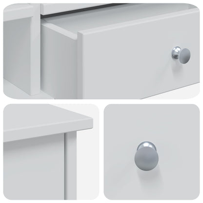 Dressing Table Set FAUSKE 2 pcs White 100 x 50 x 103.5 cm