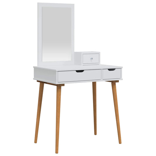 Dressing Table Set FAUSKE 3 pcs White 76 x 50 x 143 cm