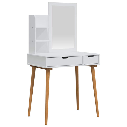Dressing Table Set FAUSKE 3 pcs White 76 x 50 x 143 cm