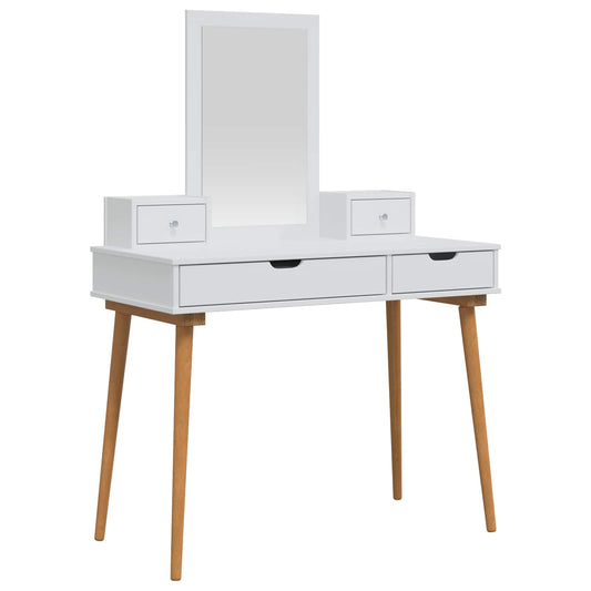 Dressing Table Set FAUSKE 4 pcs White 100 x 50 x 143 cm