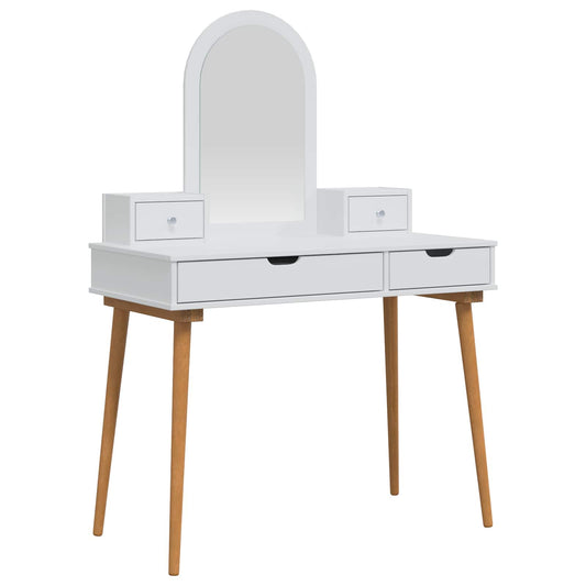 Dressing Table Set FAUSKE 4 pcs White 100 x 50 x 143 cm