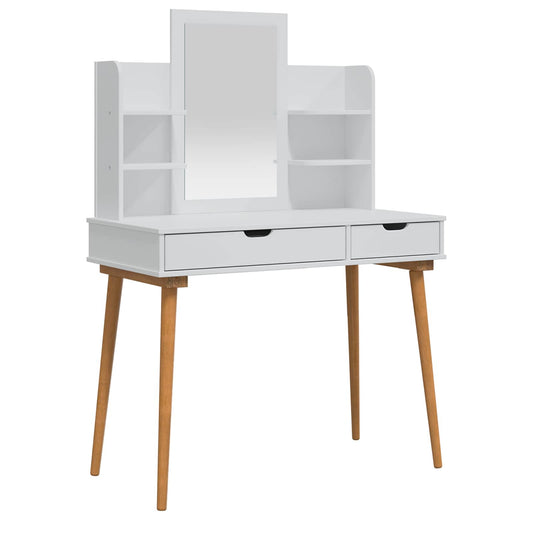 Dressing Table Set FAUSKE 4 pcs White 100 x 50 x 143 cm