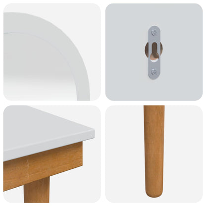 Dressing Table Set FAUSKE 3 pcs White 100 x 50 x 143 cm