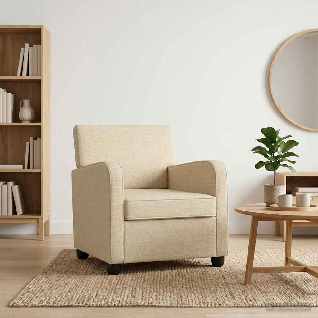 Armchair Cream Fabric