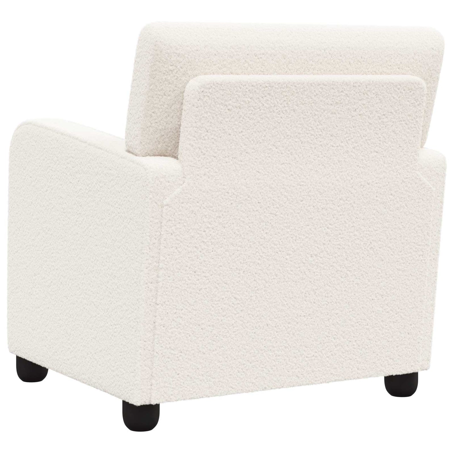 Armchair Cream Faux Lamb Fleece