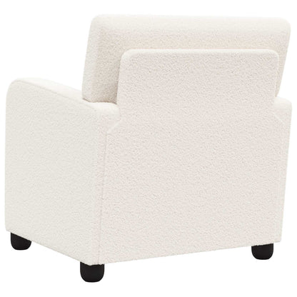Armchair Cream Faux Lamb Fleece