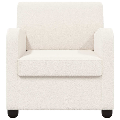Armchair Cream Faux Lamb Fleece