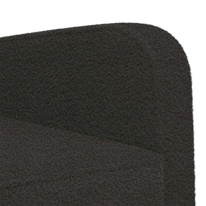Armchair Black Faux Lamb Fleece