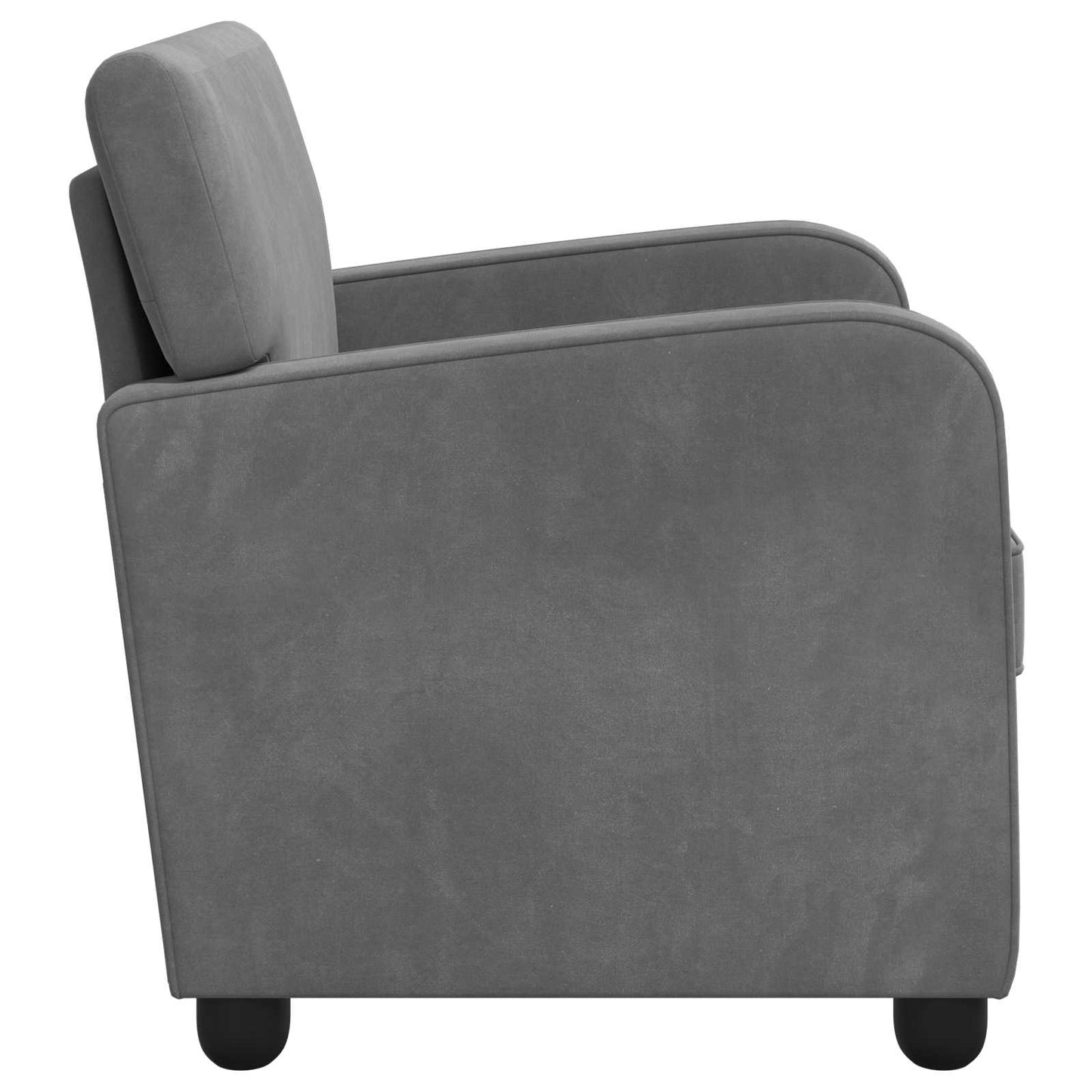 Armchair Dark Grey Velvet