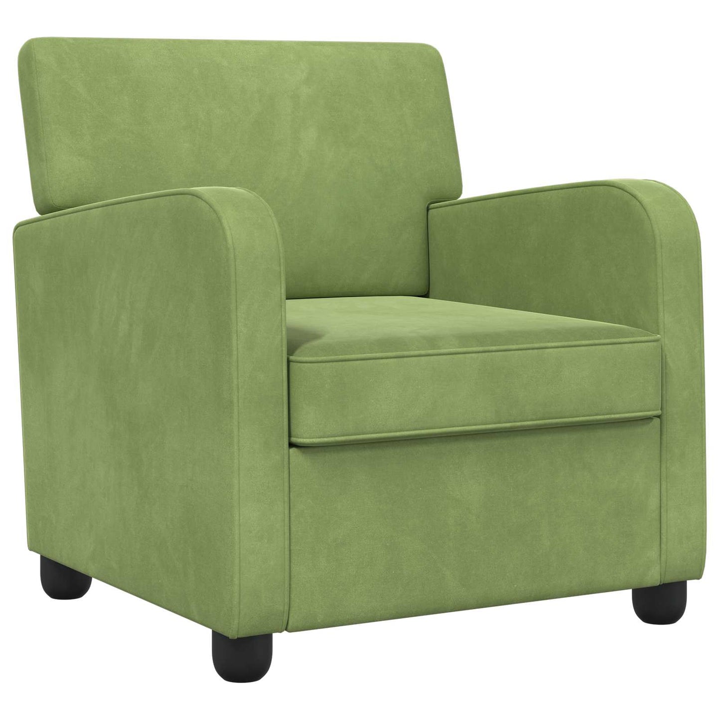 Armchair Light Green Velvet