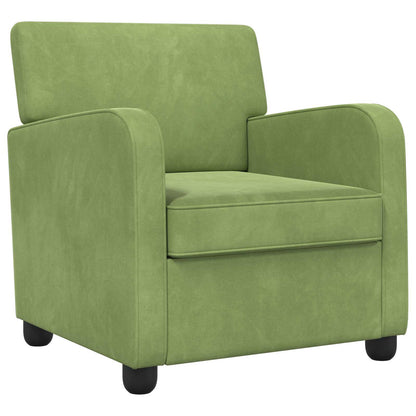 Armchair Light Green Velvet