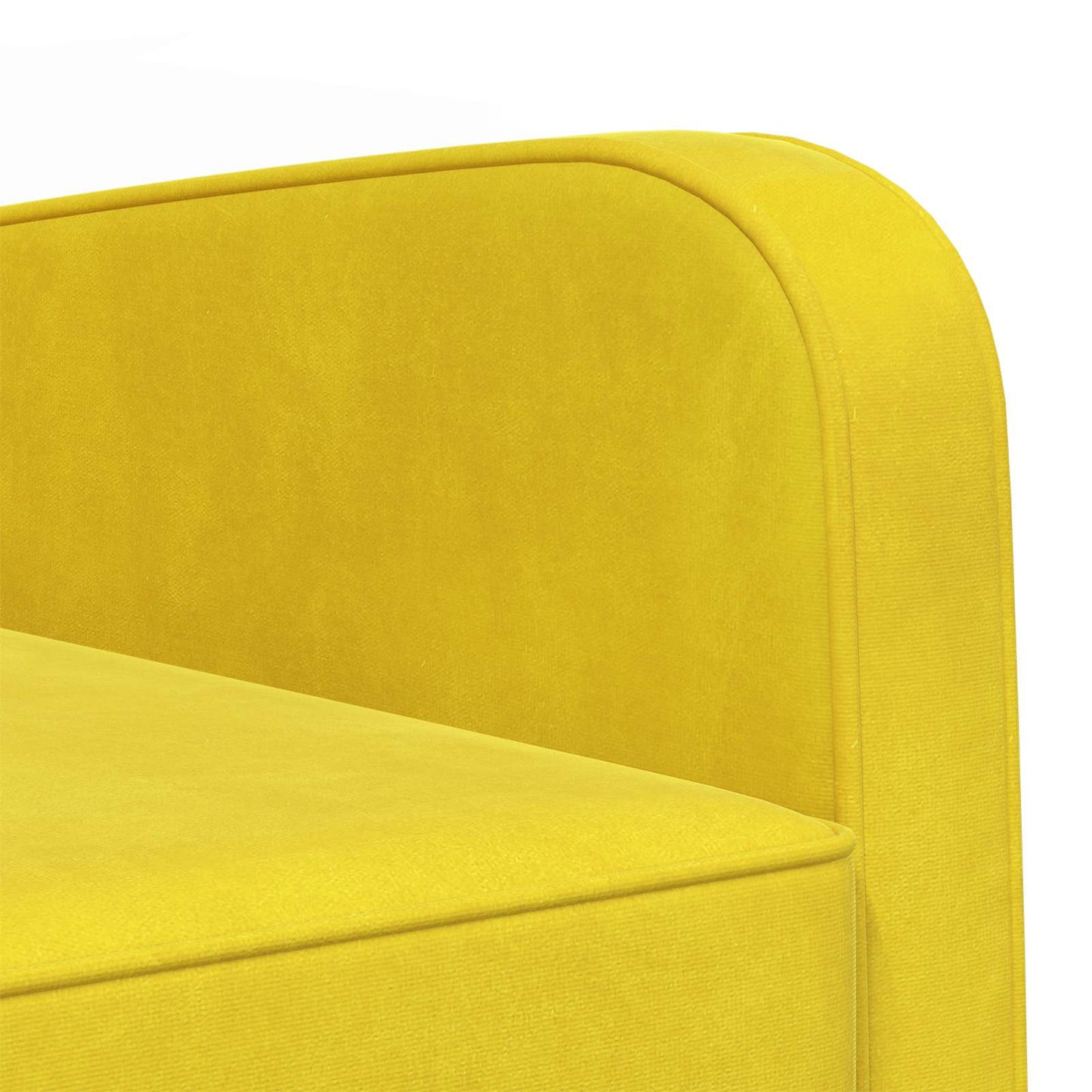 Armchair Yellow Velvet