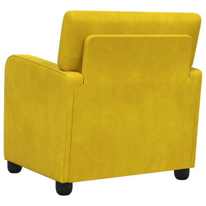 Armchair Yellow Velvet