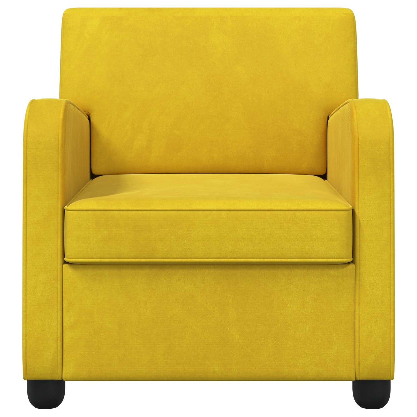 Armchair Yellow Velvet
