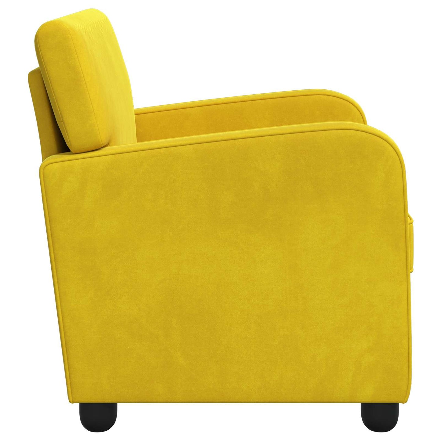 Armchair Yellow Velvet