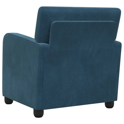 Armchair Blue Velvet