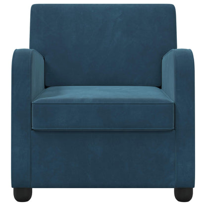 Armchair Blue Velvet