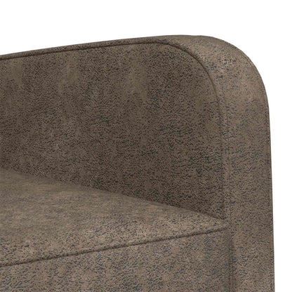 Armchair Dark Grey Faux Suede Leather