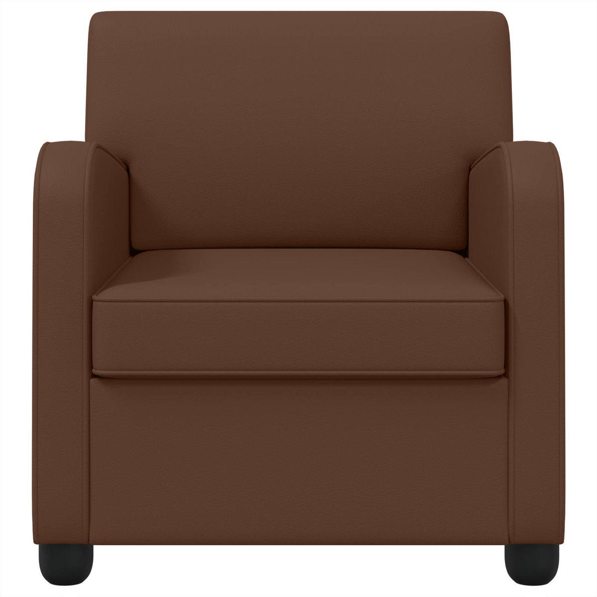 Armchair Brown Faux Leather