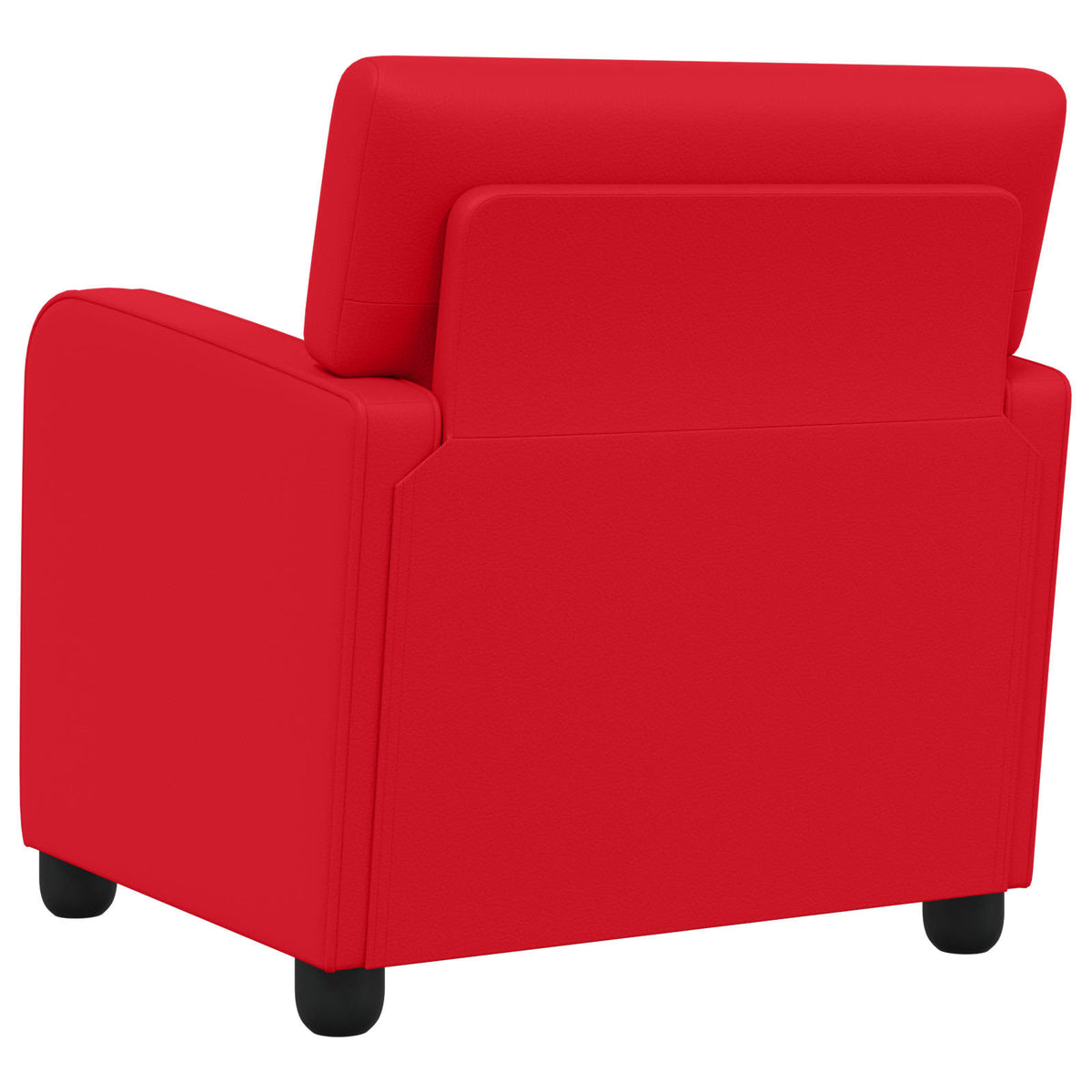 Armchair Red Faux Leather