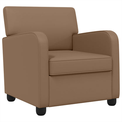 Armchair Cappuccino Faux Leather