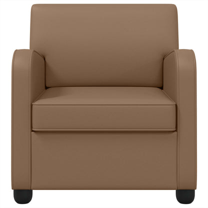 Armchair Cappuccino Faux Leather