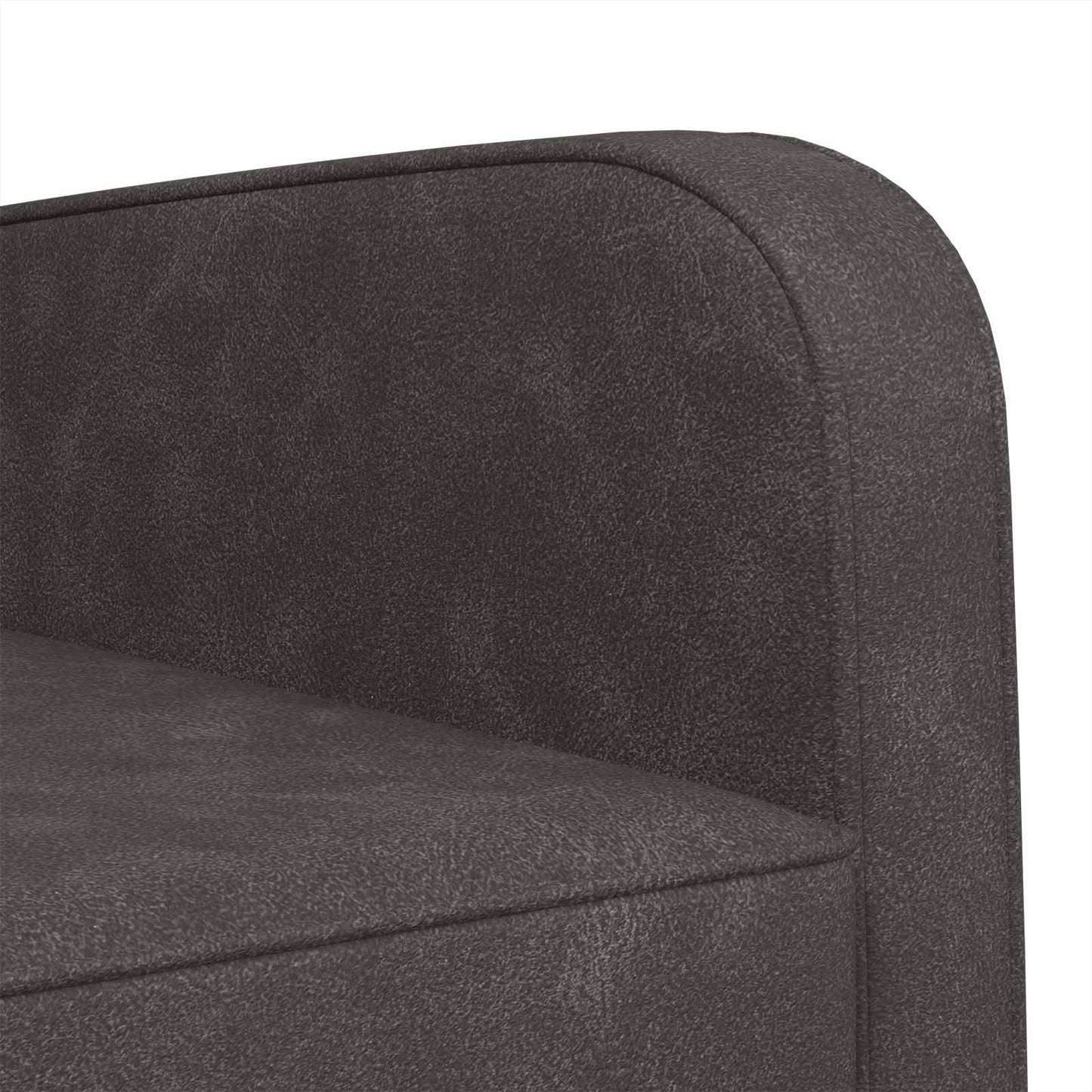 Armchair Antique Black Faux Leather