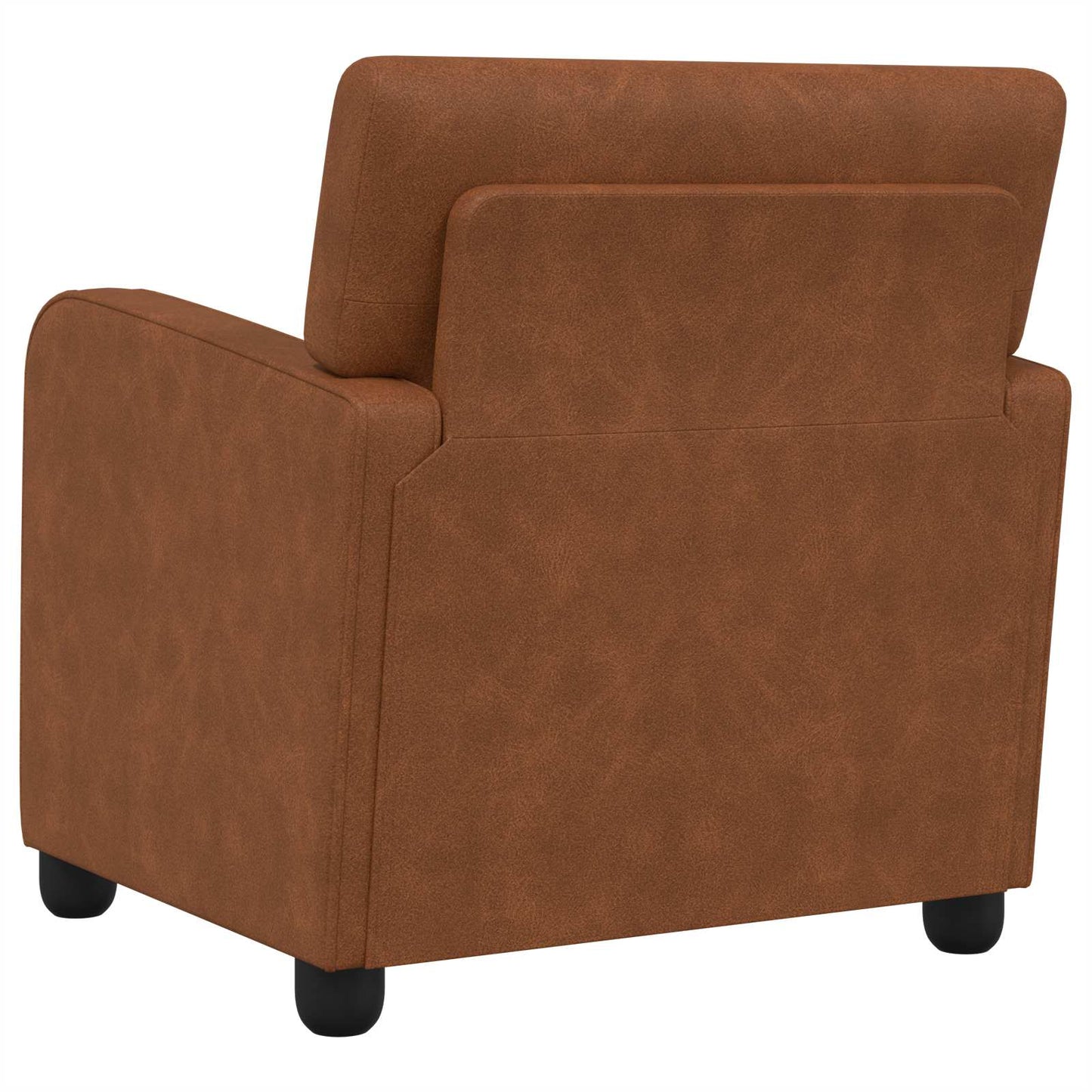 Armchair Antique Brown Faux Leather