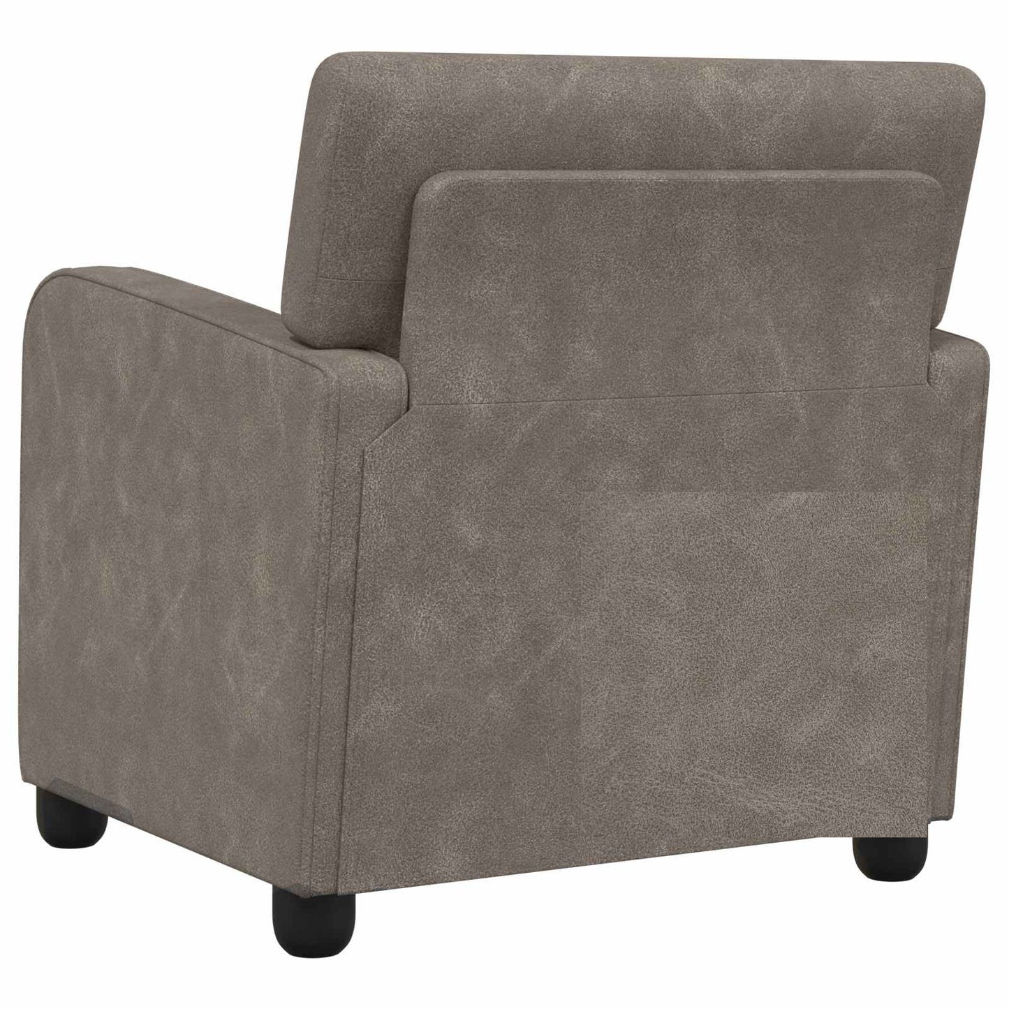 Armchair Antique Grey Faux Leather