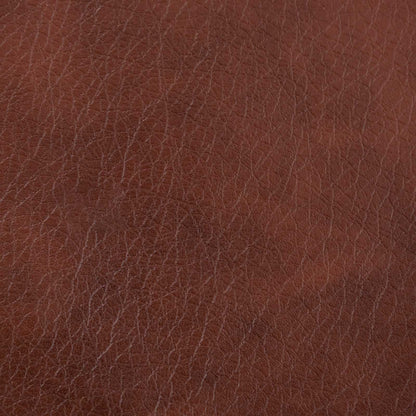 Armchair Antique Shiny Brown Faux Leather