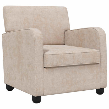 Armchair Beige Chenille