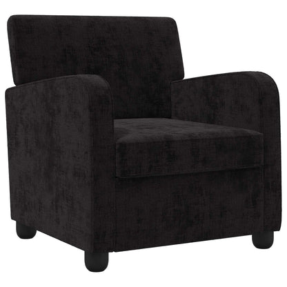 Armchair Black Chenille