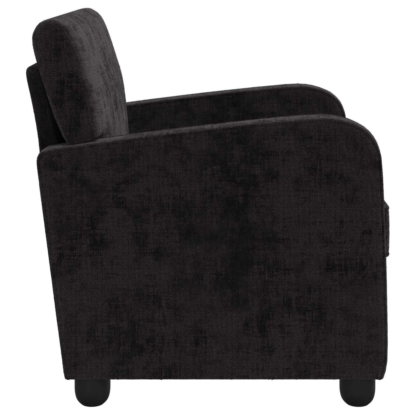 Armchair Black Chenille