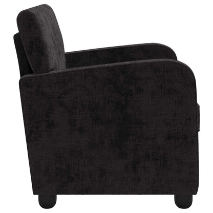 Armchair Black Chenille
