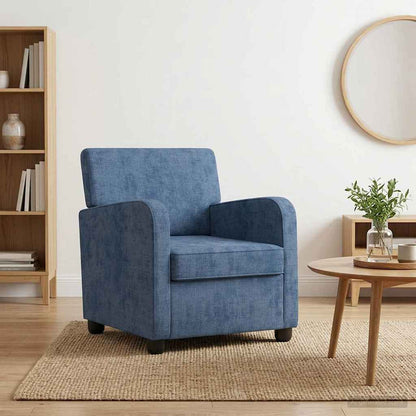 Armchair Blue Chenille