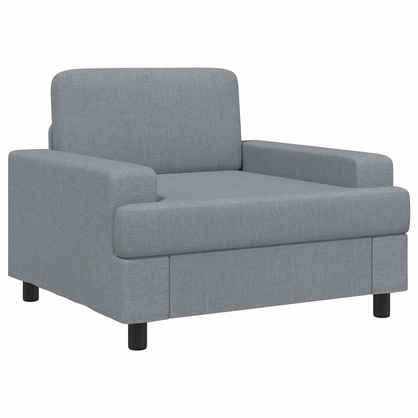 Armchair Light Grey Fabric