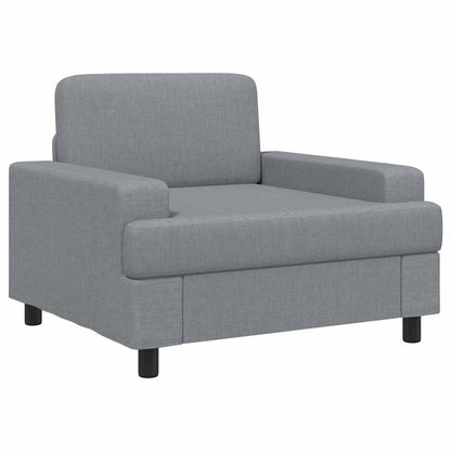Armchair Light Grey Fabric