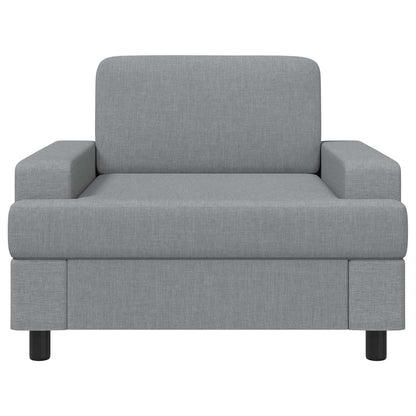 Armchair Light Grey Fabric