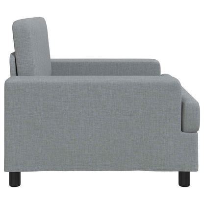 Armchair Light Grey Fabric