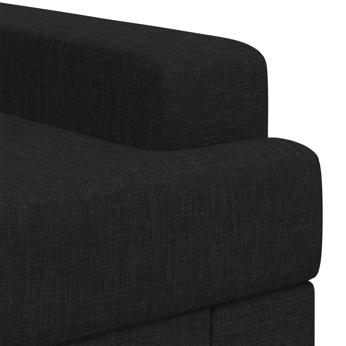 Armchair Black Fabric