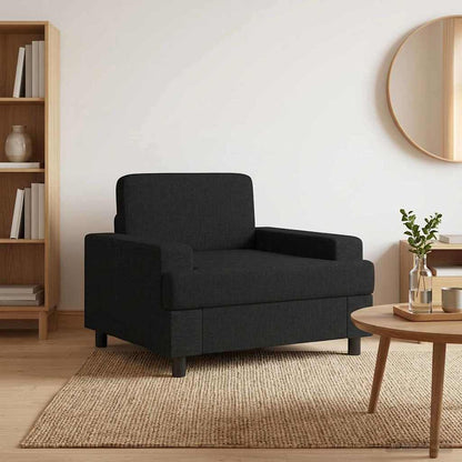 Armchair Black Fabric