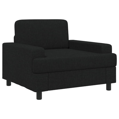 Armchair Black Fabric