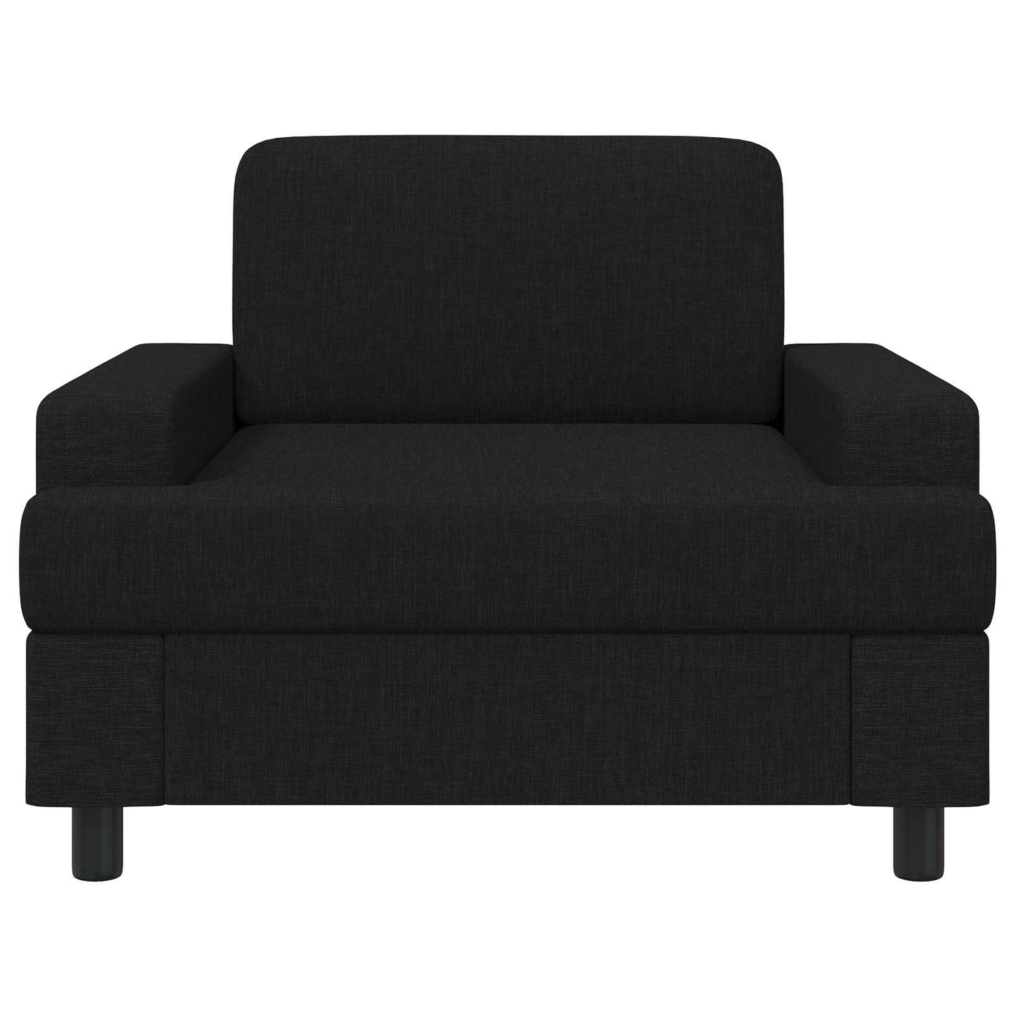 Armchair Black Fabric