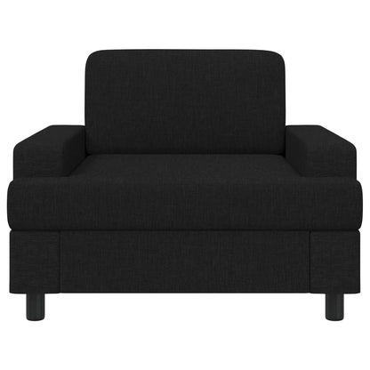 Armchair Black Fabric