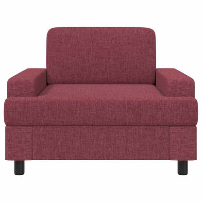 Armchair Wine Red Fabric