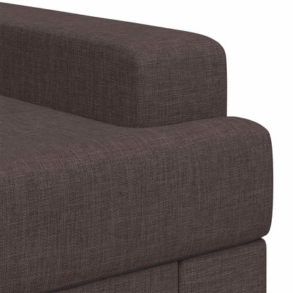 Armchair Dark Brown Fabric