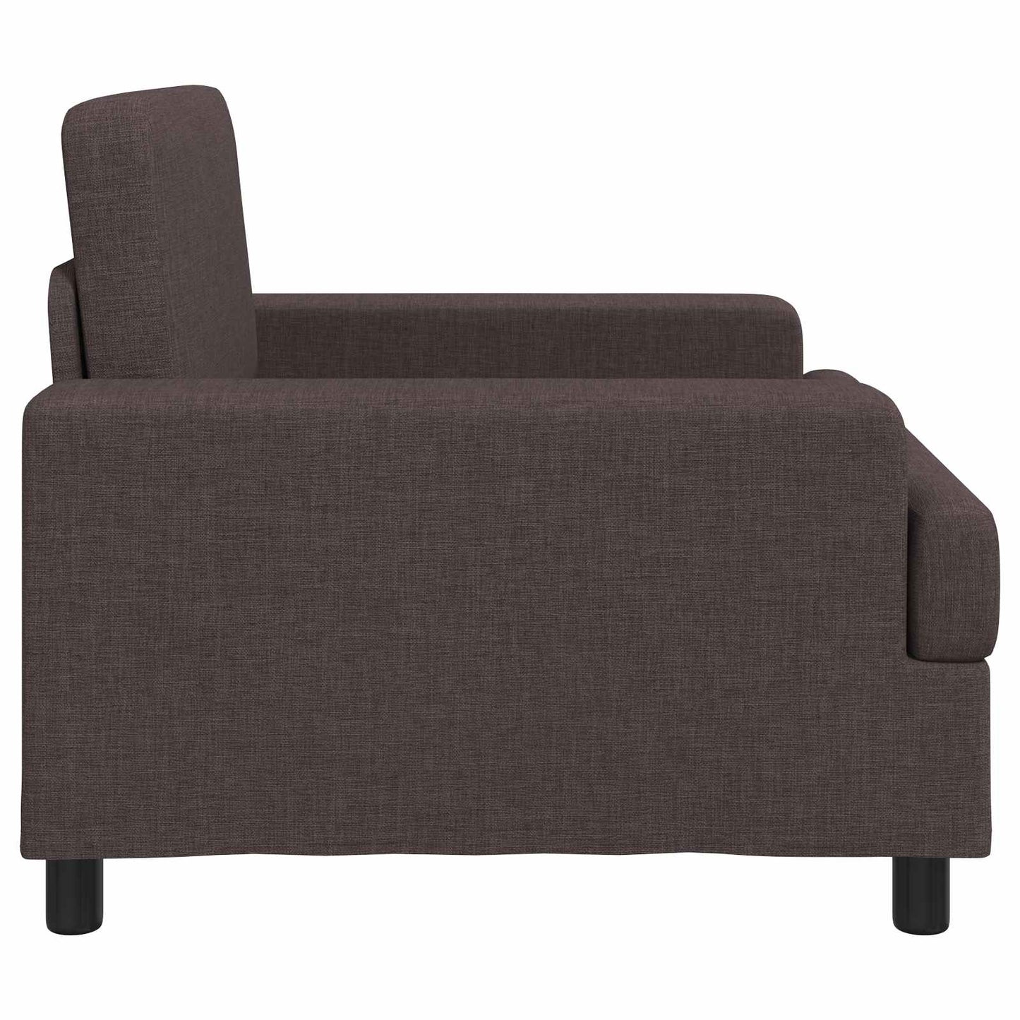 Armchair Dark Brown Fabric